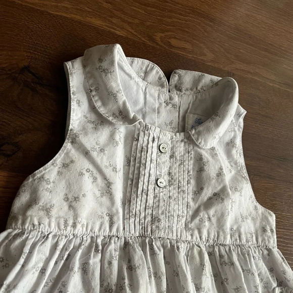 TARTINE ET CHOCOLAT Bébé/Baby | White dress with Grey/Grey Flowers - Picture 14 of 14